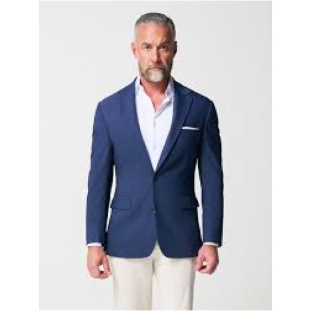 State and Liberty Classic Navy Men's Blazer - Modern Athletic 38S NEW Jacket